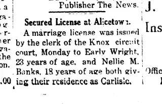 Marriage Newspaper clipping from Feb 5, 1915 5710450