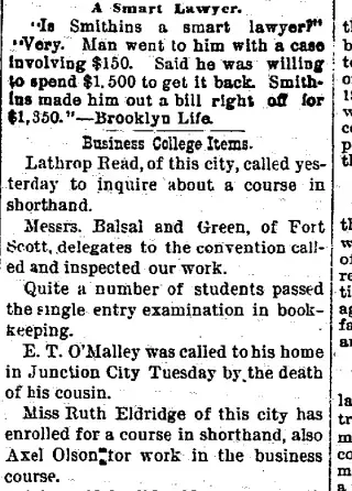 other Newspaper clipping from Nov 3, 1892 5710705