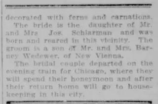 Marriage Newspaper clipping from Nov 5, 1915 5711177