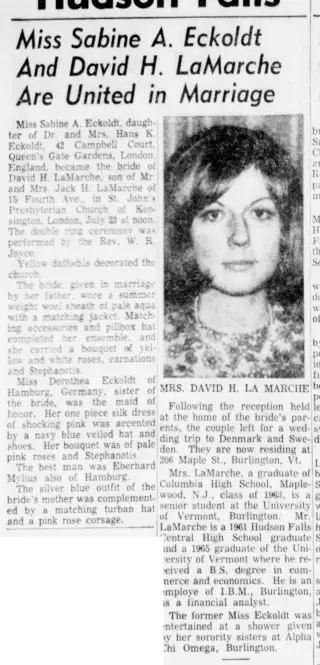 Marriage Newspaper clipping from Aug 16, 1966 5711361