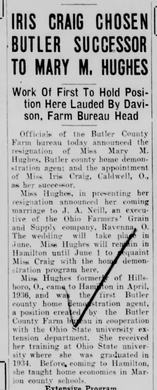 Marriage Newspaper clipping from May 18, 1938 5711447
