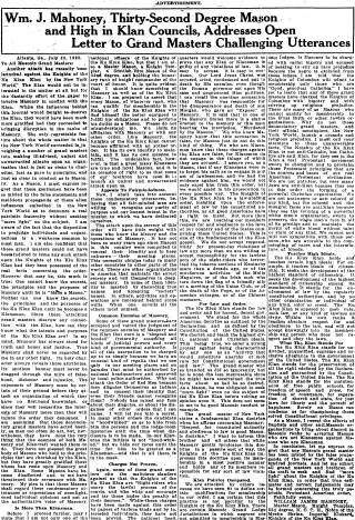 Political Newspaper clipping from Oct 9, 1922 5711492
