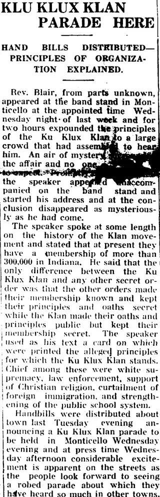 Political Newspaper clipping from May 3, 1923 5711508