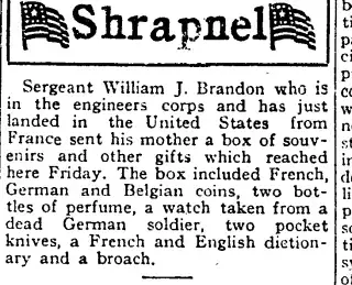 other Newspaper clipping from Feb 8, 1919 5711669