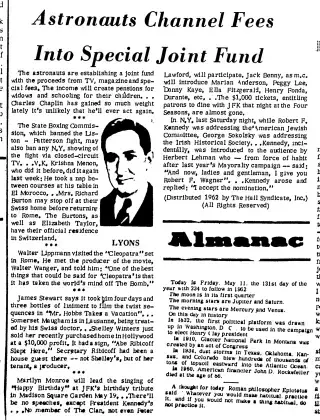other Newspaper clipping from May 11, 1962 5711940