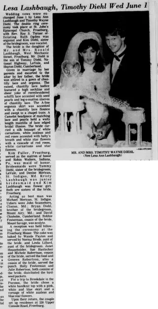 Marriage Newspaper clipping from Jul 28, 1985 5711942