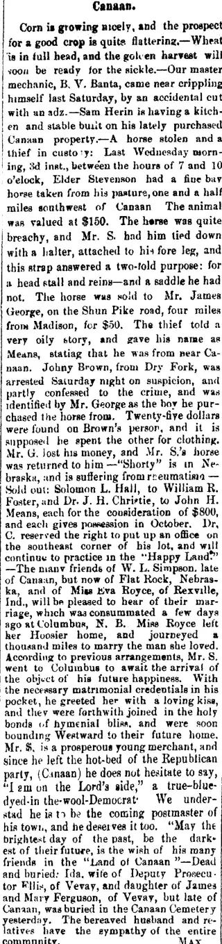 other Newspaper clipping from Jun 10, 1885 5712165