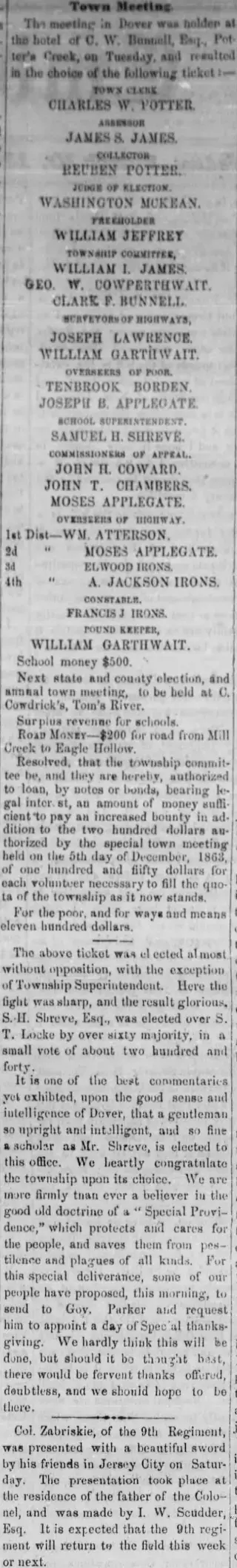 other Newspaper clipping from Mar 10, 1864 5712491