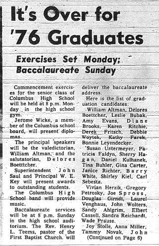 other Newspaper clipping from May 20, 1976 5712534