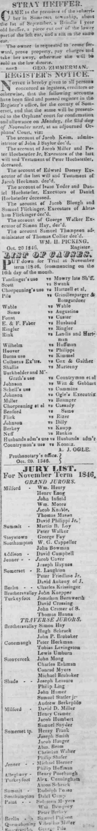 other Newspaper clipping from Nov 10, 1846 5712865