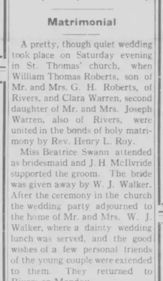 Marriage Newspaper clipping from May 19, 1927 5713305