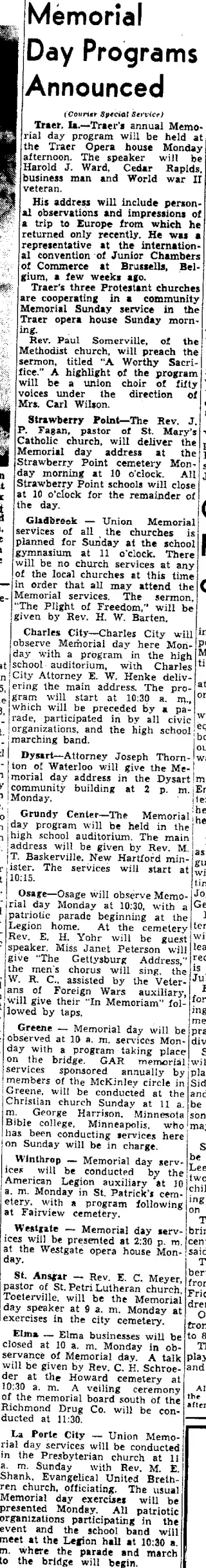 other Newspaper clipping from May 29, 1949 5713360