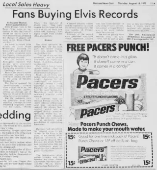 other Newspaper clipping from Aug 18, 1977 5713368