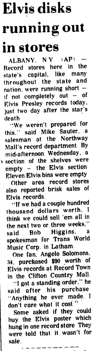 other Newspaper clipping from Aug 18, 1977 5713768