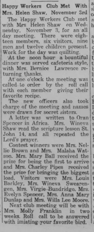 other Newspaper clipping from Nov 11, 1943 5713905