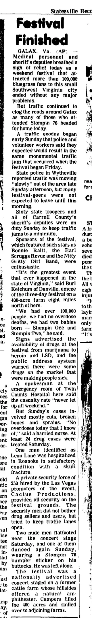 other Newspaper clipping from Aug 9, 1976 5713916