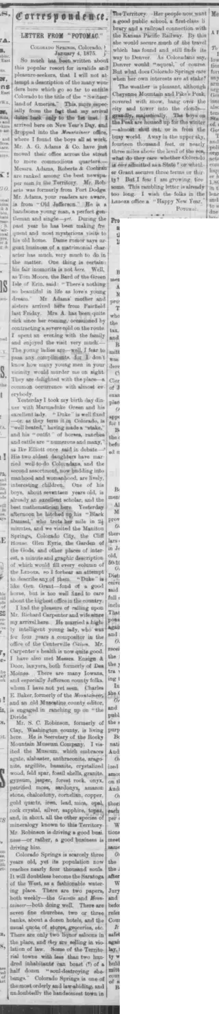 other Newspaper clipping from Jan 21, 1875 5713972