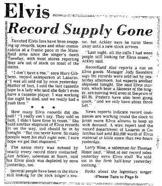 other Newspaper clipping from Aug 18, 1977 5714140