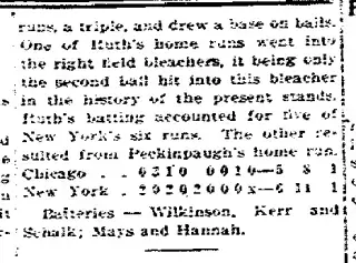 Sports Newspaper clipping from May 12, 1920 5714155