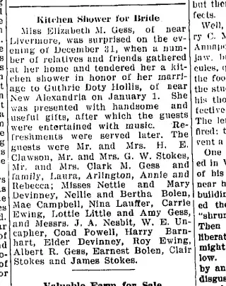 Marriage Newspaper clipping from Jan 8, 1913 5714497
