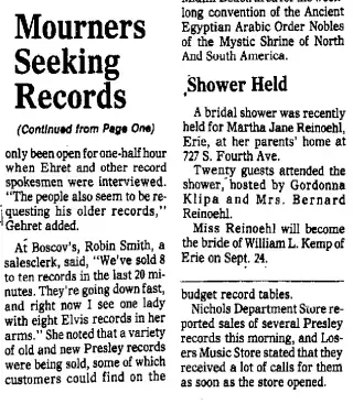 other Newspaper clipping from Aug 17, 1977 5714518