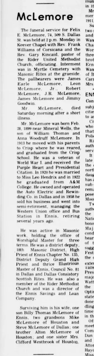 other Newspaper clipping from May 8, 1973 5714628