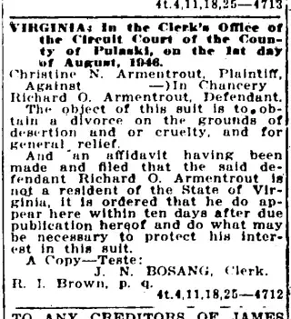 other Newspaper clipping from Aug 11, 1946 5714985