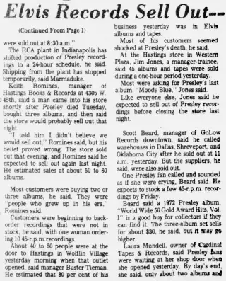 other Newspaper clipping from Aug 18, 1977 5715398