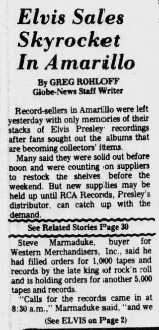 other Newspaper clipping from Aug 18, 1977 5715399