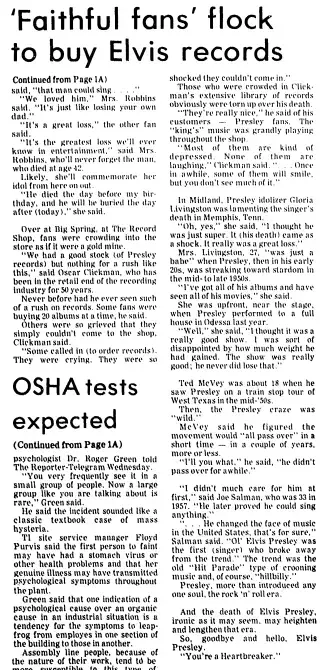other Newspaper clipping from Aug 18, 1977 5715403