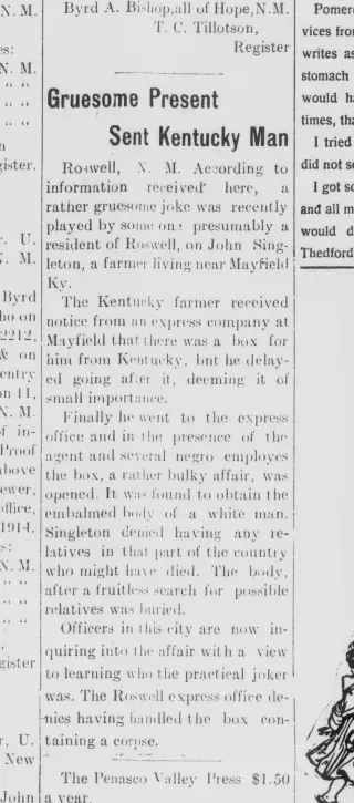 other Newspaper clipping from Feb 27, 1914 5715769