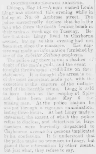 other Newspaper clipping from May 15, 1886 5715843