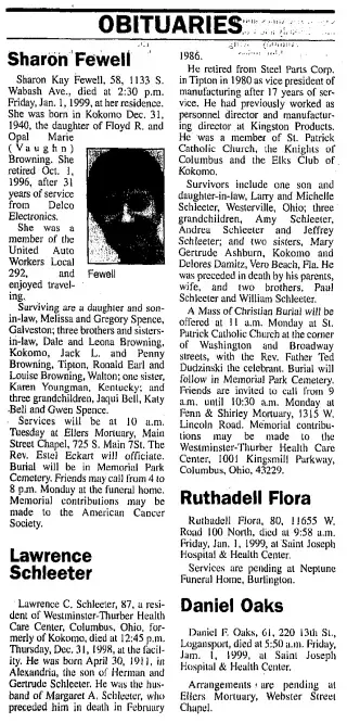 other Newspaper clipping from Jan 2, 1999 5715996