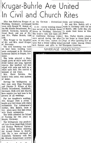 Marriage Newspaper clipping from Sep 27, 1964 5716597
