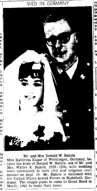 Marriage Newspaper clipping from Nov 18, 1964 5716605