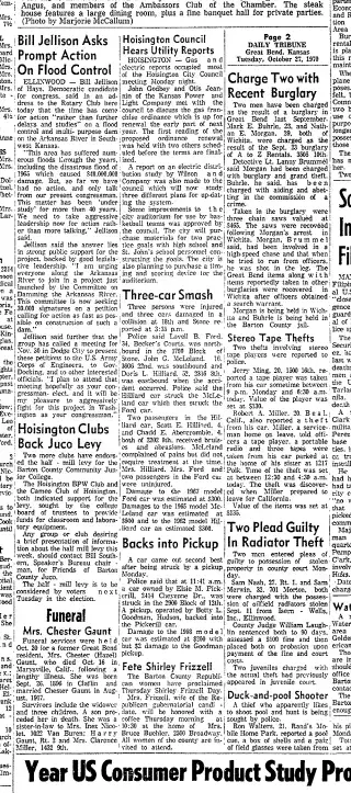 other Newspaper clipping from Oct 27, 1970 5716625