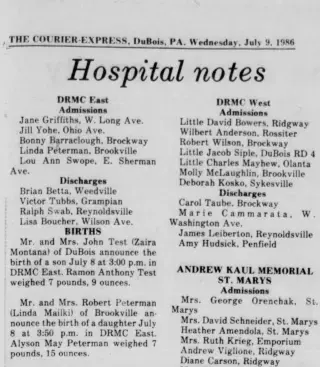 other Newspaper clipping from Jul 9, 1986 5717905