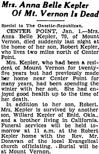 other Newspaper clipping from Jan 1, 1931 5718436