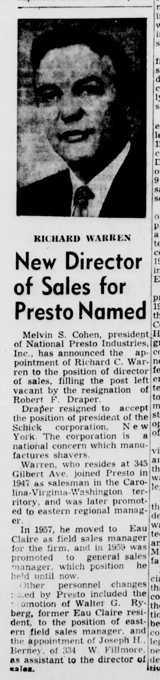 other Newspaper clipping from Oct 18, 1961 5718510