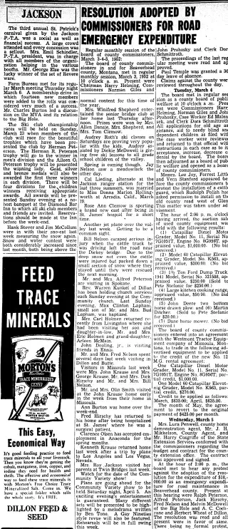General news Newspaper clipping from Mar 19, 1952 5718730