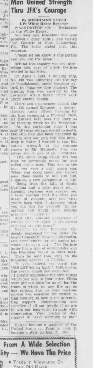 other Newspaper clipping from Nov 16, 1961 5718925