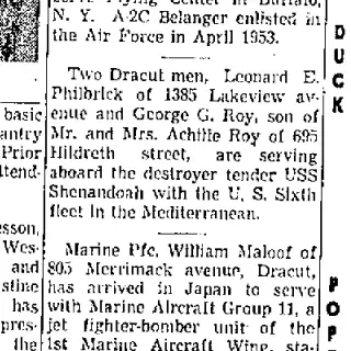 other Newspaper clipping from Dec 31, 1954 5719040