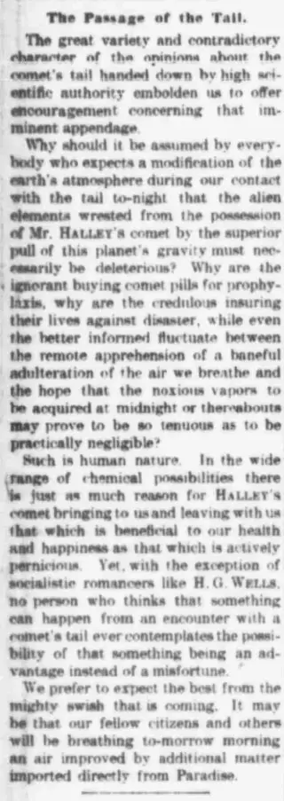 other Newspaper clipping from May 18, 1910 5719383