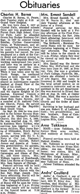 other Newspaper clipping from Oct 30, 1968 5719997