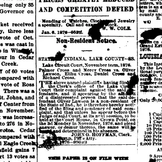 other Newspaper clipping from Nov 16, 1876 5720111