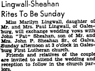 Marriage Newspaper clipping from May 12, 1955 5720182
