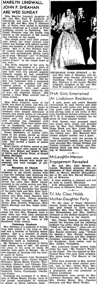 Marriage Newspaper clipping from May 19, 1955 5720193