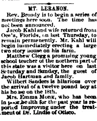 Birth Newspaper clipping from Sep 22, 1892 5720291
