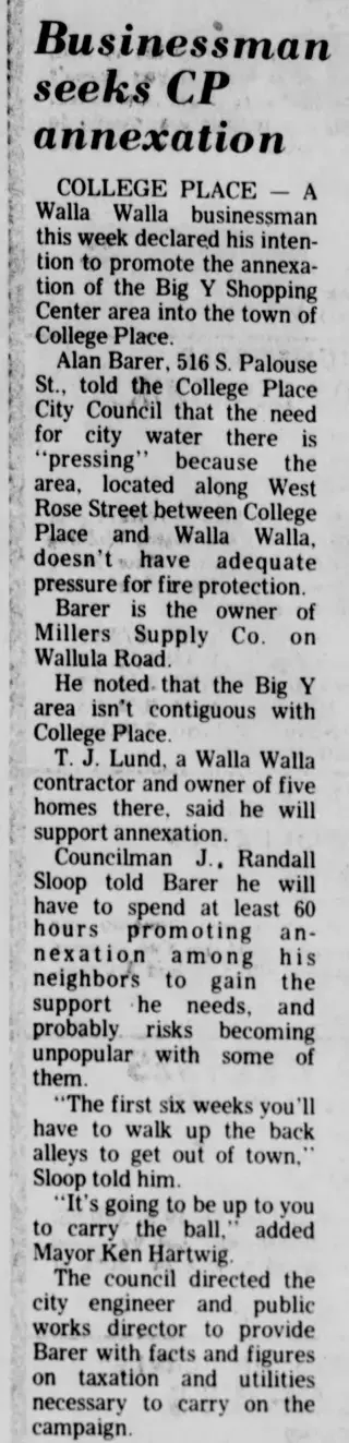other Newspaper clipping from Aug 28, 1974 5720449