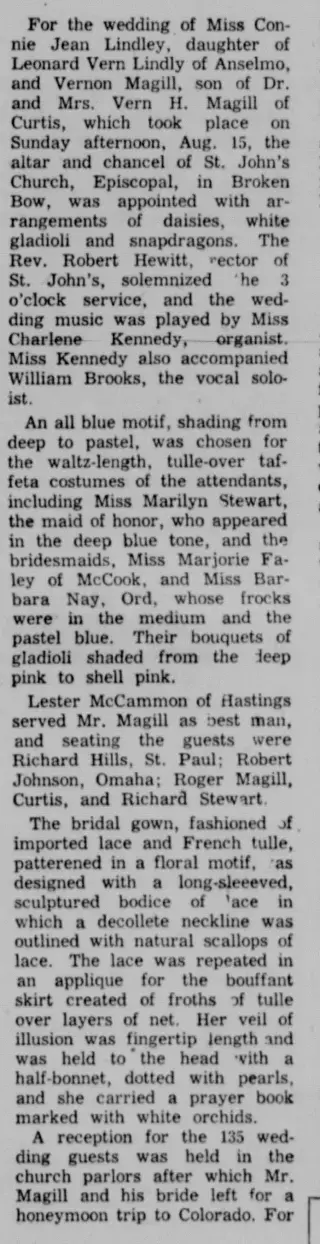 Marriage Newspaper clipping from Sep 7, 1954 5720657